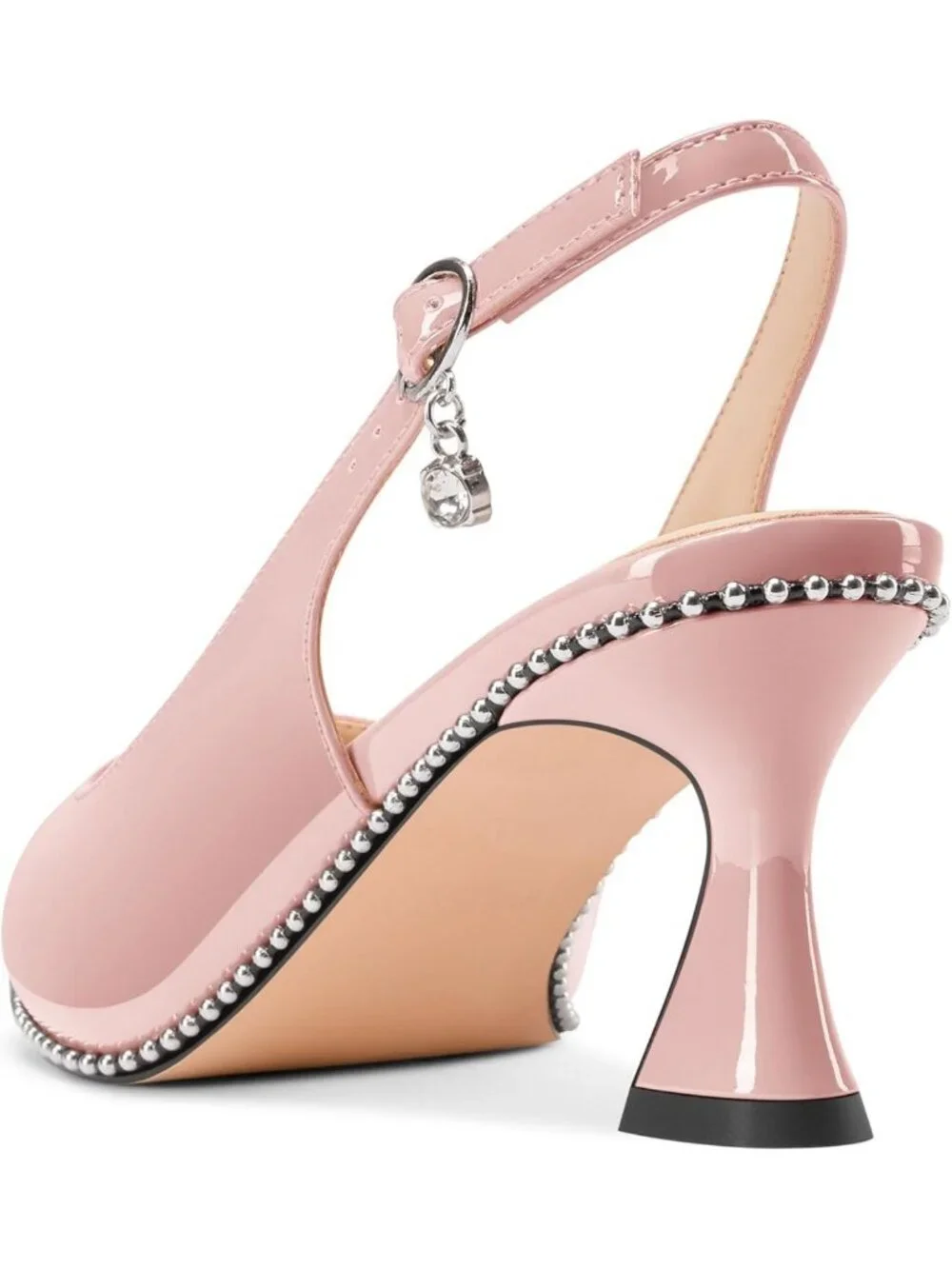 Chic Beaded Slingback Kitten Heel Pumps - Pointed Toe, Slip-On, Classic Style